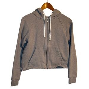 Girlfriend Collective Sweatshirt Women Small Brown Full‎ Zip Hoodie Athleisure